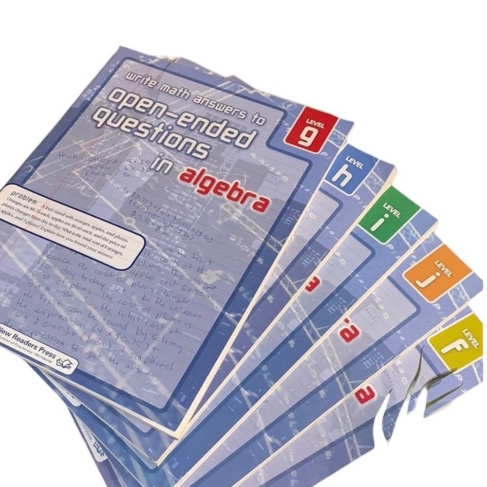 SALE!!! Math workbooks for algebra.  Education          5